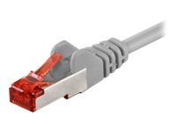 goobay - Nätverkskabel - RJ-45 (hane) till RJ-45 (hane) - 1 m - par i metallfolie (PiMF) - CAT 6 - halogenfri, formpressad - grå | Datortillbehör - Kablar & adaptrar - Nätverkskablar | GameStuff