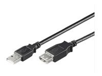 wentronic - USB-förlängningskabel - USB (hane) till USB (hona) - USB 2.0 - 30 cm - svart | Annan EL - Övriga artiklar | GameStuff