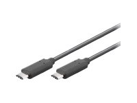 Microconnect Usb C/Usb C, 1 M, 1 M, Usb C, Usb C, Usb 3.2 Gen 2 (3.1 Gen 2), Männlich/Männlich, Schwarz