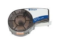 Brady B-595 - Vinyl - Mat - Sort På Hvid - Rulle (1,27 Cm X 6,4 M) 1 Rulle Etiketter - For Brady Bmp21, Bmp21-Lab, Bmp21-Plus Id Pal Labpal