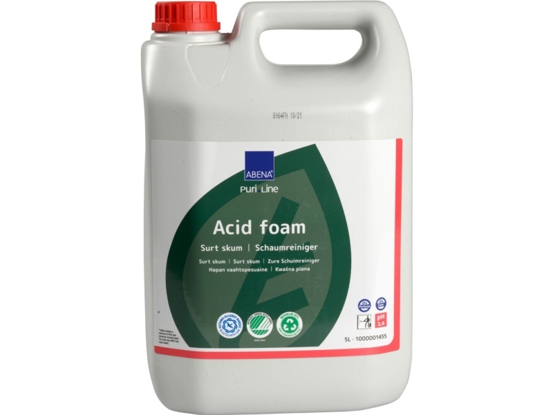 Skumrengøring, Abena Puri-Line, 5 L, Sur/Afkalkende, Uden Klor - (2 Stk.)