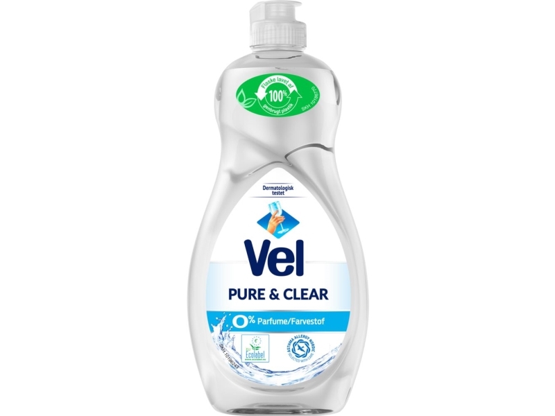 Håndopvask, Vel Ultra Pure & Clear, 500 ml - (12 stk.)