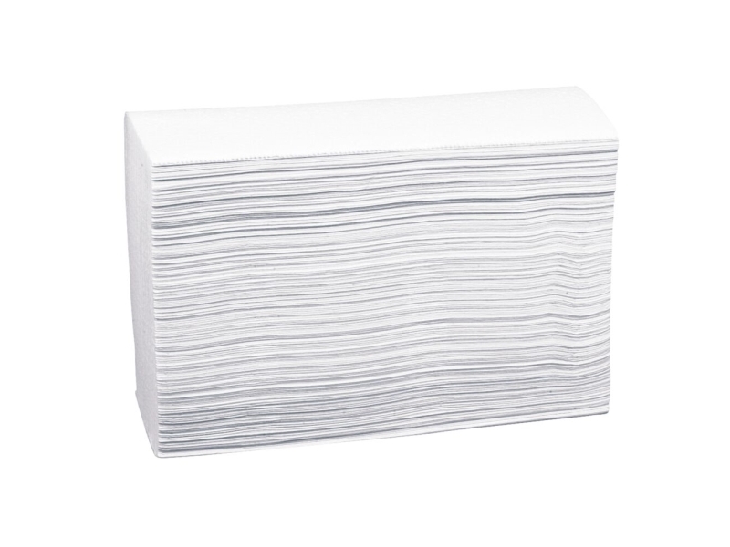 Håndklædeark, Abena Care-Ness Excellent, 3-Lags, W-Fold, 32X20,3Cm, 8 Cm, Hvid