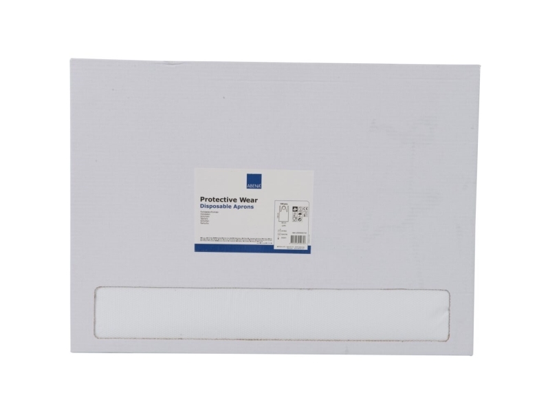 Engångsförkläde ABENA 130x80 cm 30 mikron vit LDPE stor dispenser (5 st) | Kläder & Säkerhet - Säkerhetsutrustning - Skydd Förkläden | GameStuff