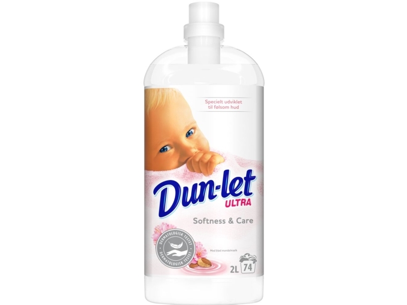 Skyllemiddel, Dun-let Softness & Care, 2 l, uden farve - (4 stk.)