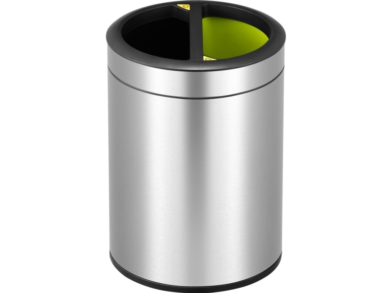 Abfallbehälter, Eko, Stahlmatte, Kunststoff/Edelstahl, 2-Fach, 2X5 L, Innenbehälter Aus Kunststoff