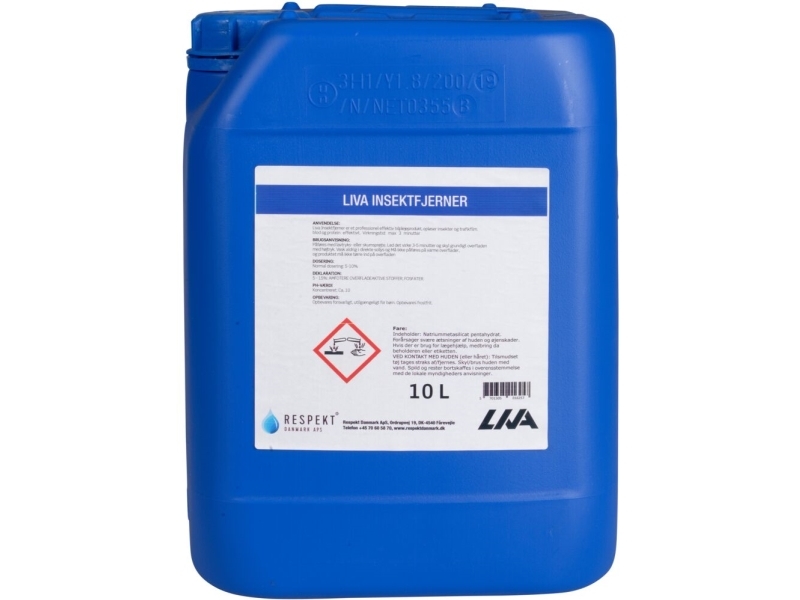Insektfjerner, Liva Pro, 10 L, Med Farve