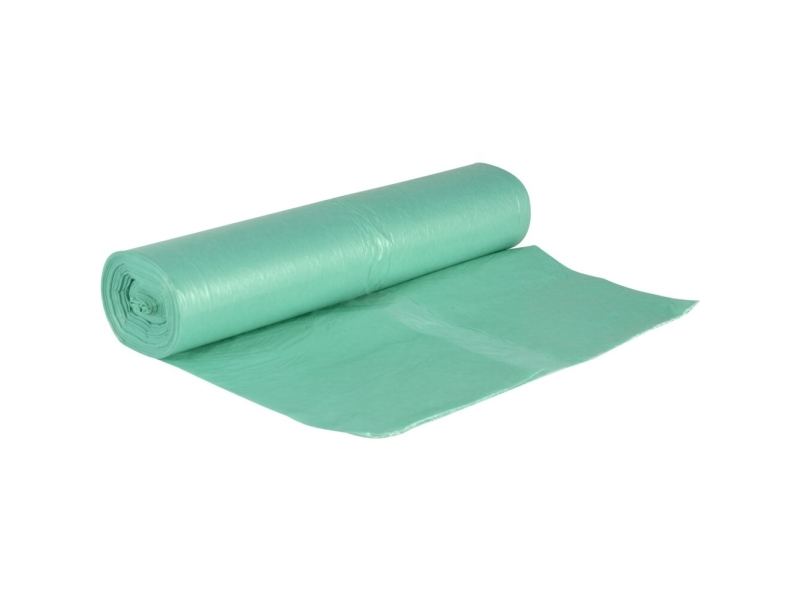 Matavfallspåse, ABENA, 50 l, grön, LDPE/återvunnen - (12 st.) | Rengöring - Avfallshantering - Soppåsar | GameStuff