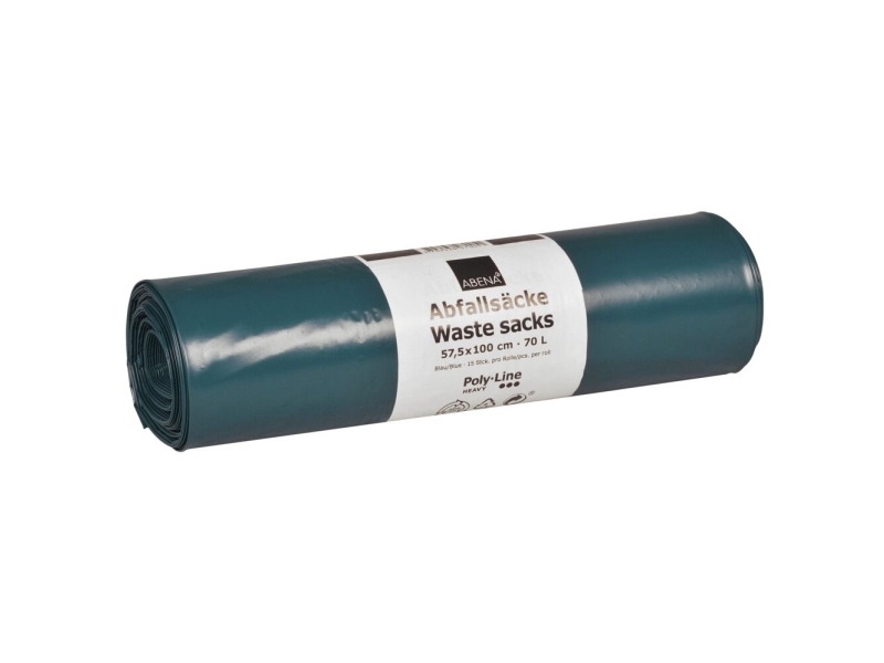 Säkki, ABENA Poly-Line, 75 l, sininen, LDPE/kierrätetty, 57 - (10 kpl)