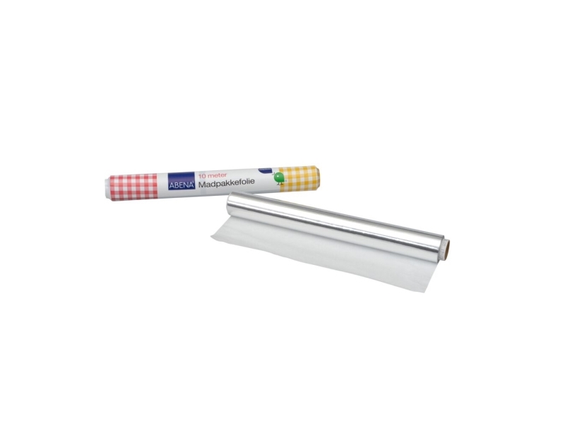 Elintarvikepakkausfolio, ABENA, 10m x 29,3cm, hopea, alumiini/paperi - (20 kpl)