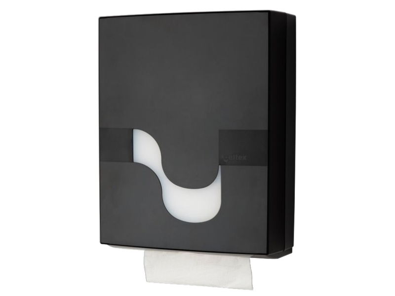 Dispenser, Megamini, 11,2X27x34,5Cm, Sort, Plast