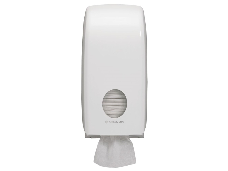 Dispenser, Kimberly-Clark Aquarius, Mini, 12,3x16,9x34,1cm, hvid, plast
