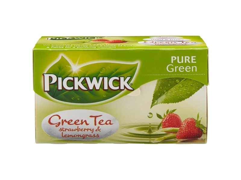 Te Pickwick Grøn Te Jordbær & Citrongræs - (20 breve x 12 pakker) | Catering - Drycker - The | GameStuff