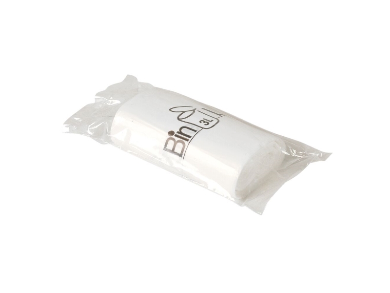 Ämpäripussi tähtipohjalla, ABENA Bin-Line, 3 l, valkoinen, LLDPE/neitsyt, 29x35cm - (10 kpl)