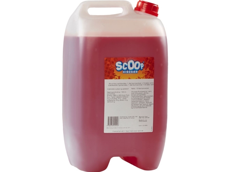 Läskedryck/Slush Ice, Scoop, 10 l, hallon | Catering - Drycker - Läskedrycker | GameStuff