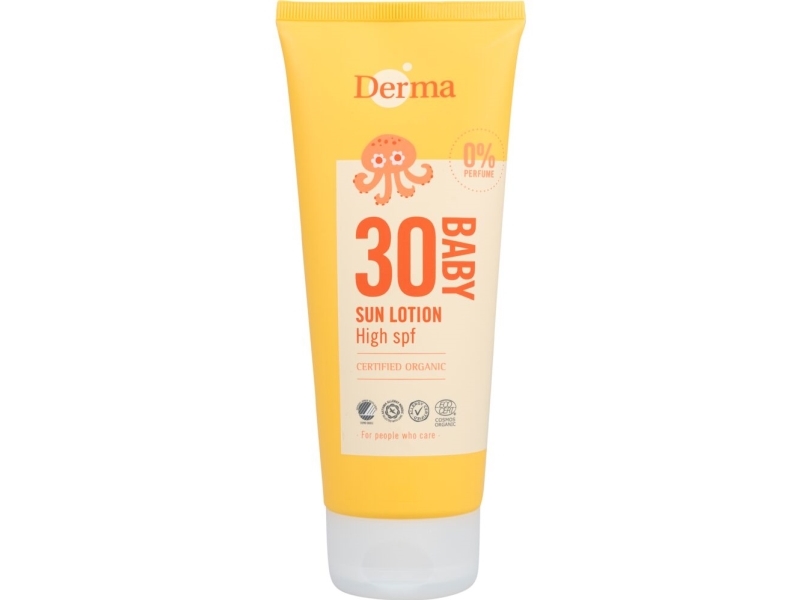 Solskyddslotion, Derma Sun Eco Baby, 200 ml, SPF 30, fysiskt solfilter | Hudvård - Solprodukter - Ansikte | GameStuff