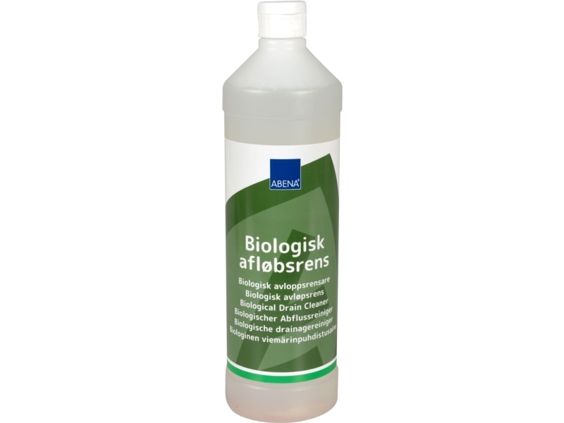 Afløbsrens, Abena, 1 L, Biologisk - (12 Stk.)
