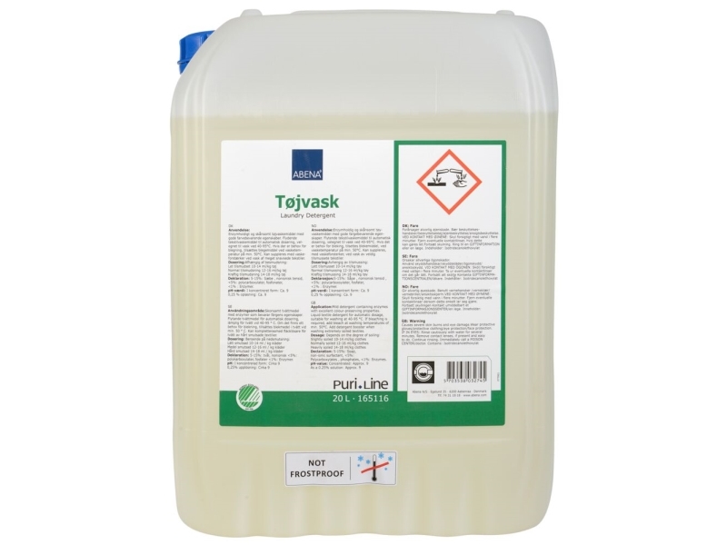 Tøjvask, Abena Puri-Line, 20 L, Kulørt Og Hvidt