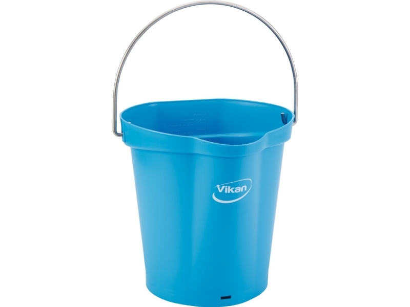 Vikan Spand til fødevarer 6 literPP/rustfrit stål, med hældetud - Blå - Spande - Fødevarer Håndtering - Overflader