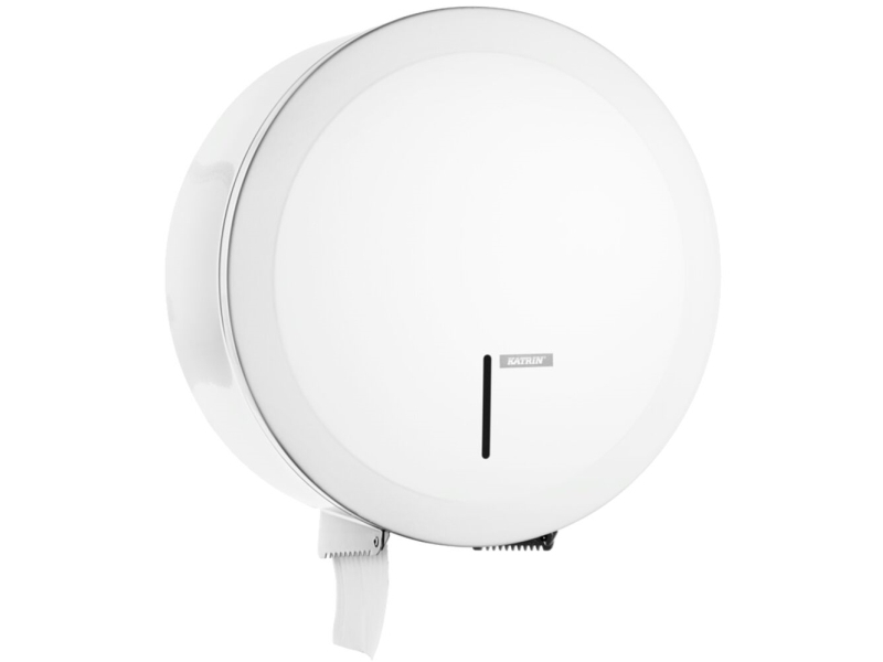 Dispenser, Katrin, Midi, 12,9x31x33cm, hvid, rustfrit stål