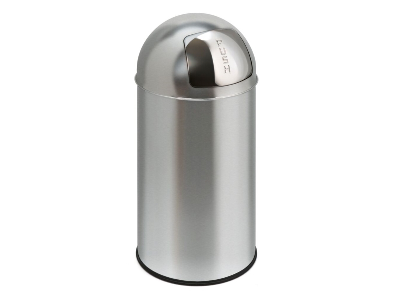 Affaldsspand, Eko, Stål Mat, Stål, 40 L, Inderspand I Metal, Med Push Låg