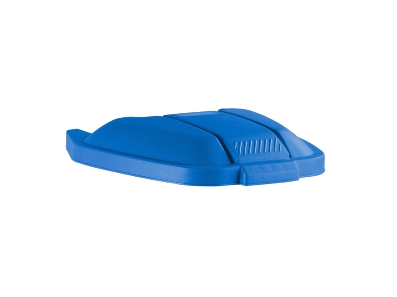 Låg, Rubbermaid, 56X51,5X8cm, Blå, Plast, Til Tohjulet Container