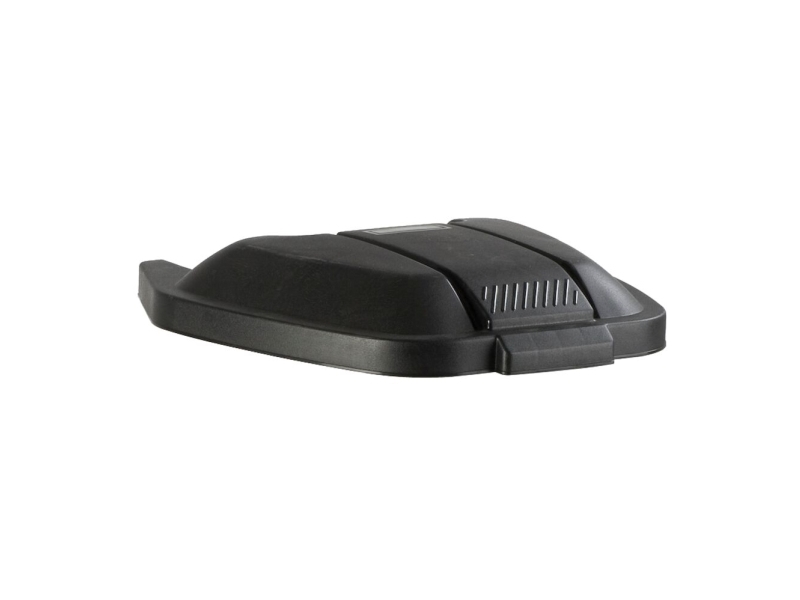 Låg, Rubbermaid, 56X51,5X8cm, Sort, Plast, Til Tohjulet Container