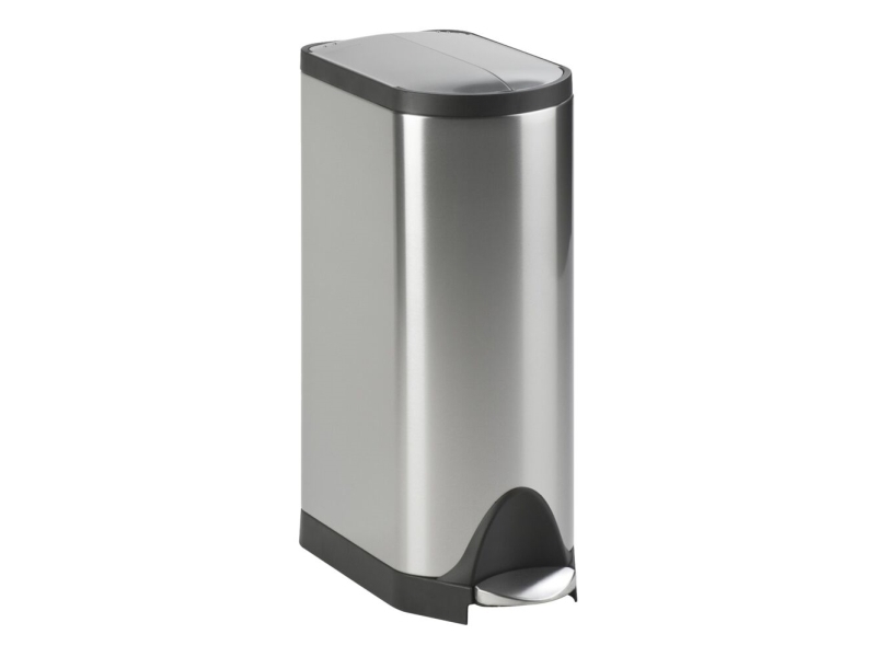 Pedalspand, Simplehuman, stål mat, rustfrit stål, 45 l, med inderspand i plast, og soft close låg | Köksutrustning - Hushålls tillbehör - Sopsortering | GameStuff