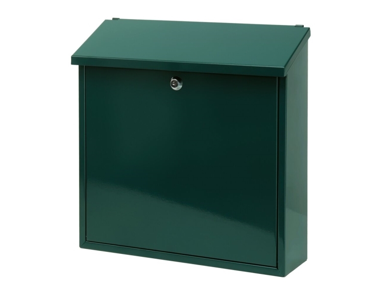 Postkasse, Malagan, 11,5x37x37cm, grøn