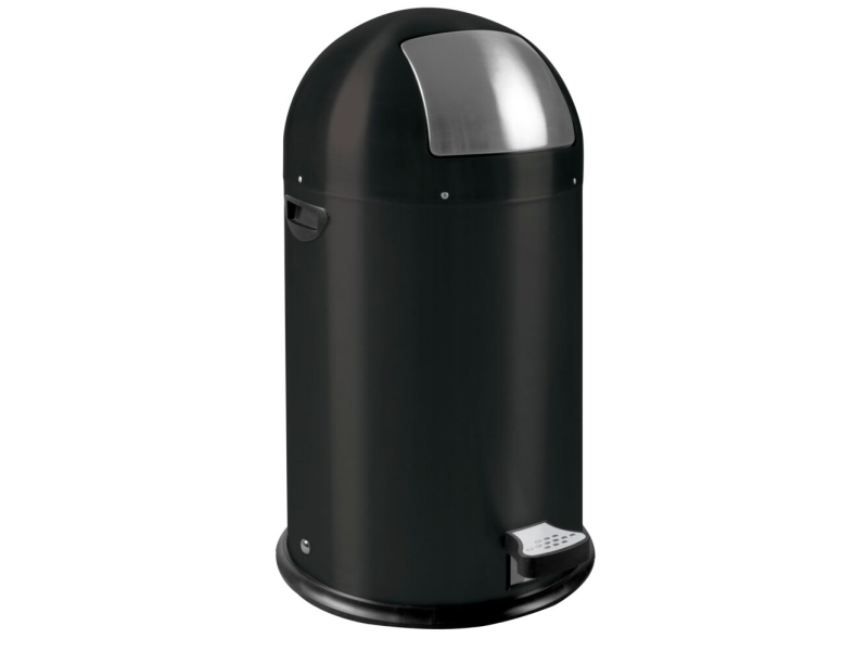 Pedalspand, Eko Kick-Can, Sort, Stål, 33 L, Inderspand I Metal