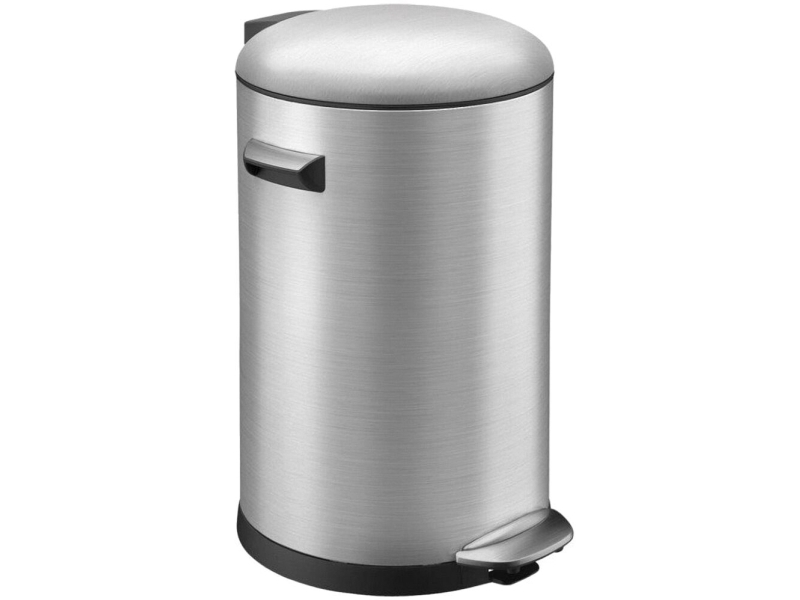 Pedalspand, Eko Belle Deluxe, Stål Mat, Plast/Rustfrit Stål, 20 L, Med Inderspand I Plast, Og Sof...