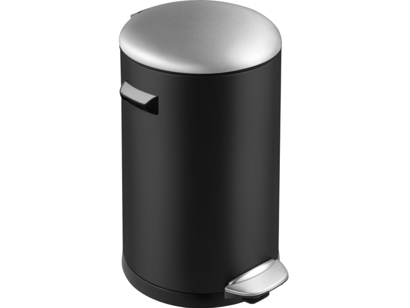Treteimer, Eko Belle Deluxe, Schwarz Matt, Kunststoff/Stahl, 20 L, Mit Kunststoff-Inneneimer Und Soft-Close-Deckel