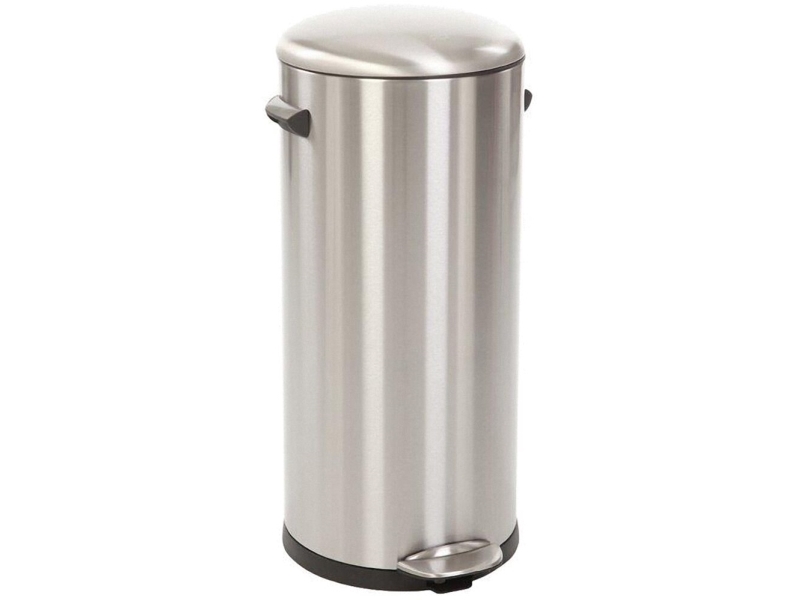 Pedalspand, Eko Belle Deluxe, Stål Mat, Plast/Rustfrit Stål, 30 L, Med Inderspand I Plast, Og Sof...