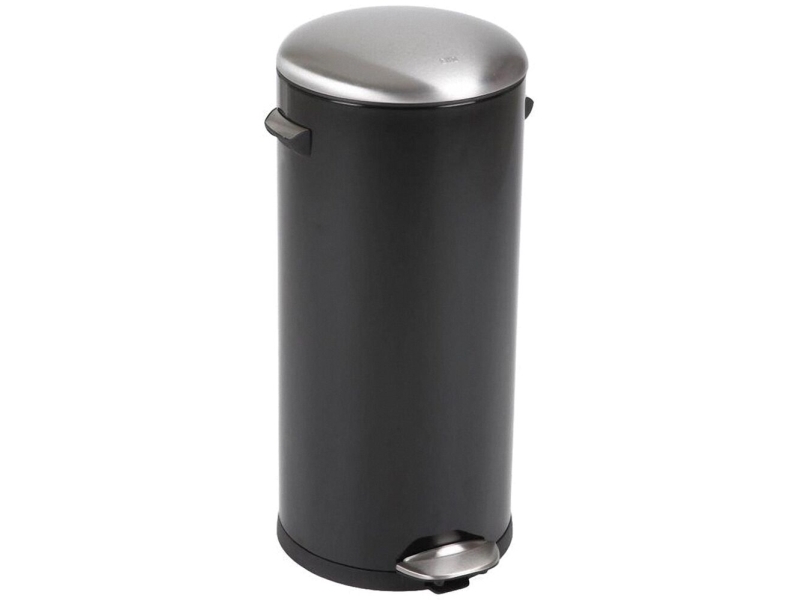 Pedalspand, Eko Belle Deluxe, Sort, Pulverlakeret Stål, 30 L, Med Inderspand I Plast, Og Soft Clo...