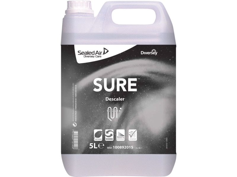 Afkalker Flydende Sure Descaler 5Ltr Ecolabel C2c Til Udstyr Og Redskaber,2 Dnk X 5Ltr/Krt
