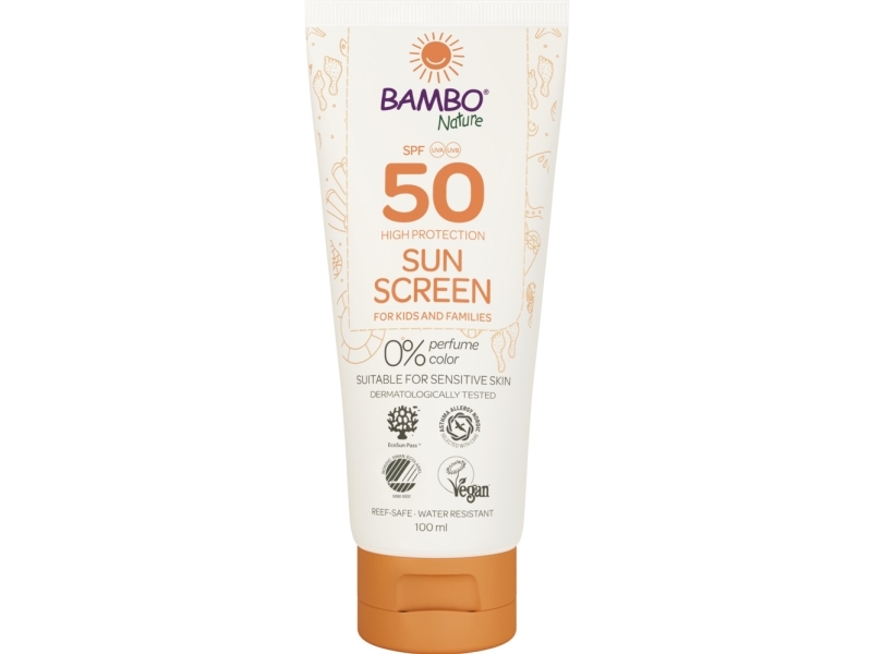 Sollotion, Bambo Nature, 100 Ml, Spf 50, Uden Farve Og Parfume - (6 Stk.)