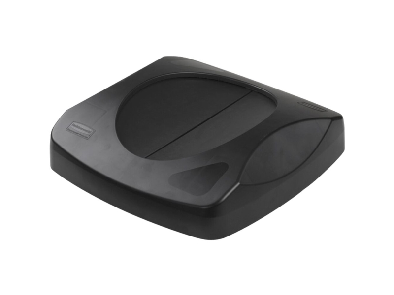 Låg, Rubbermaid, 40,6X40,6X10,2Cm, Sort, Plast