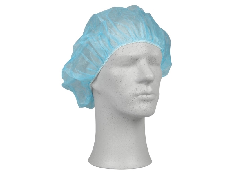 Hygienmössa, ABENA Classic, 1-lagers, L, blå, PP, icke-steril - (5 st.) | Kläder & Säkerhet - Arbetskläder - Engångskläder | GameStuff