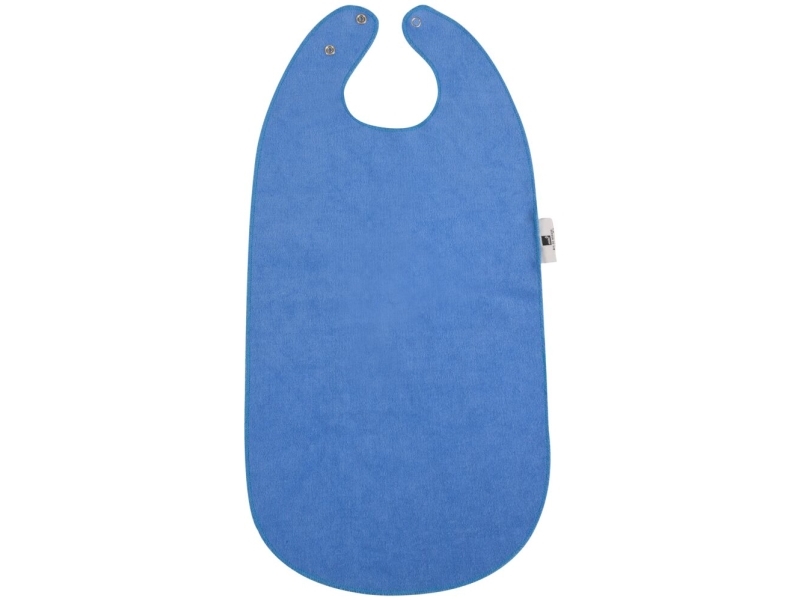 Børnehagesmæk, ABENA Classic, 58,5x28cm, blå, PU/bomuld/metal/polyester, flergangs - (10 stk.)