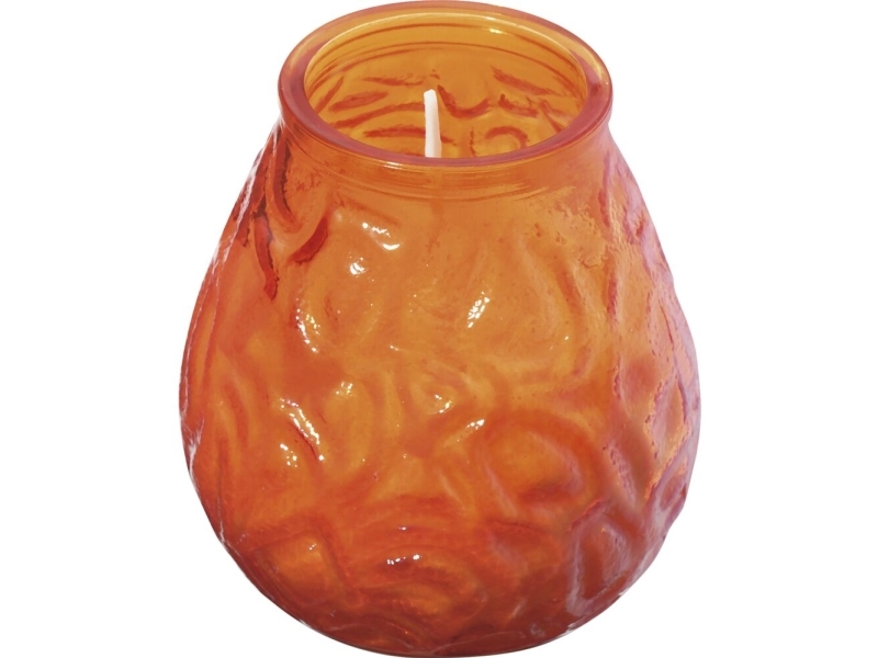 Ljusfat Bolsius 10,5 cm Ø9,5 cm orange 70 timmar glas/paraffin (12 st.) | Baby & barn - Ljus till bordet - LightBowl | GameStuff