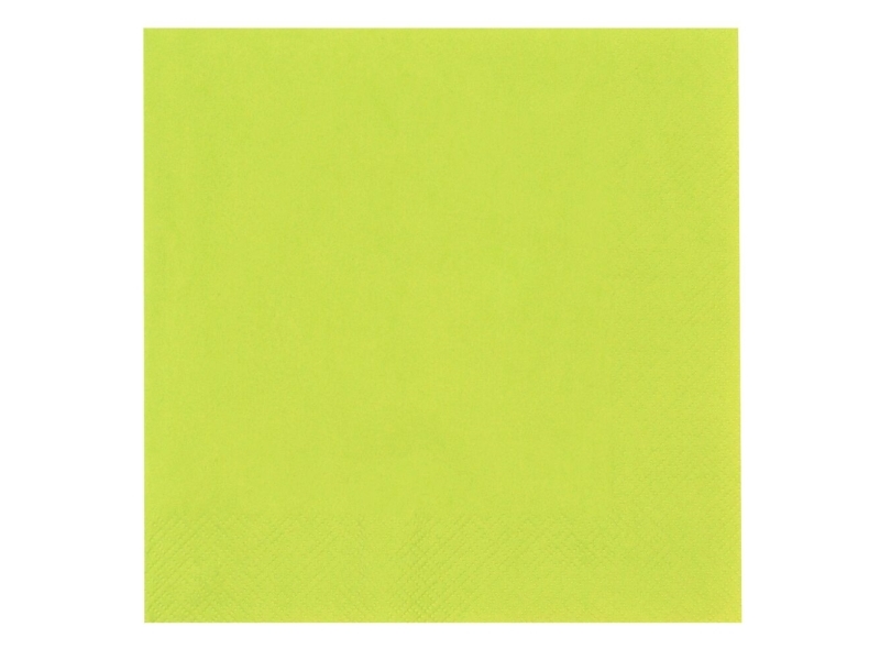 Lautasliina, ABENA Gastro, 3-kerroksinen, 1/4-kertainen, 40x40cm, limenvihreä - (20 kpl)