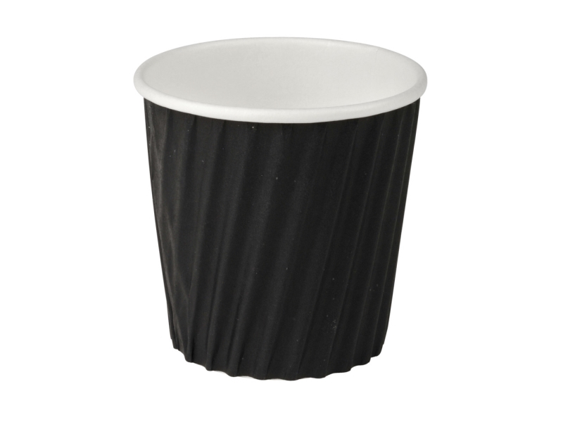 Kaffebæger, Detpak, 5,5Cm, Ø6,2Cm, 10 Cl, 12 Cl, Sort, Pap/Pe
