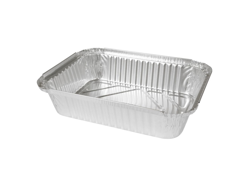 Aluminiumsbakke, ABENA Cater-Line, 26,1x19x6,1cm, 1850 ml, aluminium - (4 stk.)