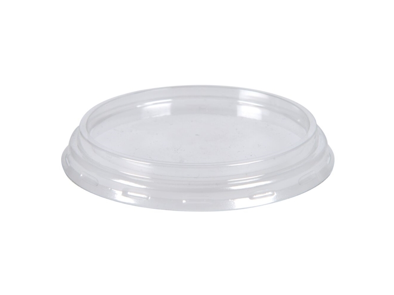 Låg, Abena Cater-Line, Ø7,5Cm, Klar, Pet/Rpet, 80 % Rpet + 20 % Pet, Rund - (10 Stk.)