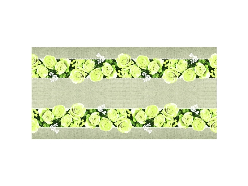 Kuvertlöpare, Lovely Roses, 24x0,4m, gul - (4 st.) | Catering - Dukar & Servetter - Bordslöpare | GameStuff