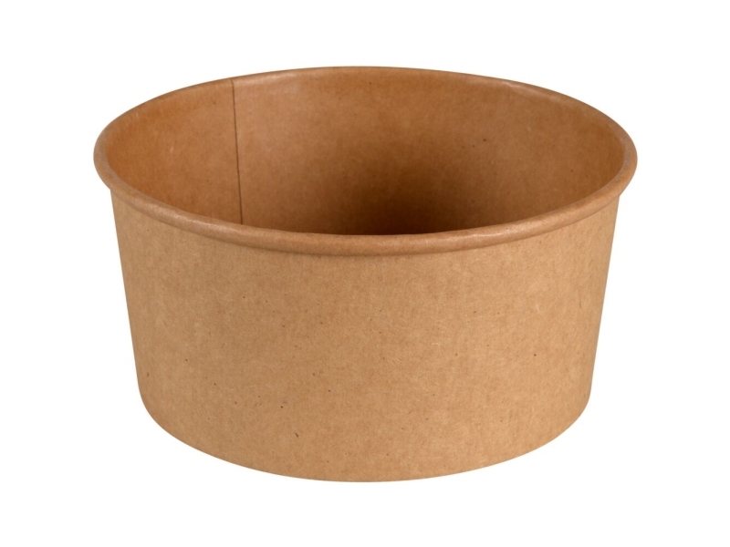 Skål, ABENA Gastro, 6,9cm, Ø14,5cm, 730 ml, brun, kraft/PE - (10 stk.)