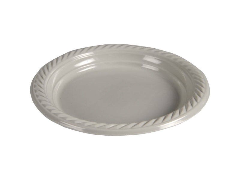 Uudelleenkäytettävä lautanen, ABENA Gastro, Ø18cm, vaaleanharmaa - (16 kpl)