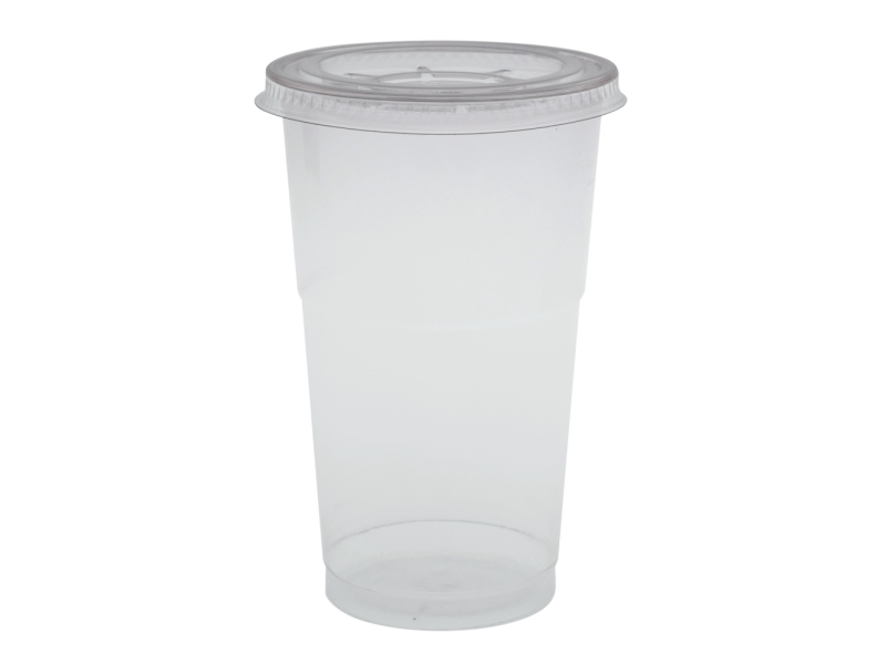 Låg, ABENA Gastro, Ø9,5cm, klar, RPET - (8 stk.)
