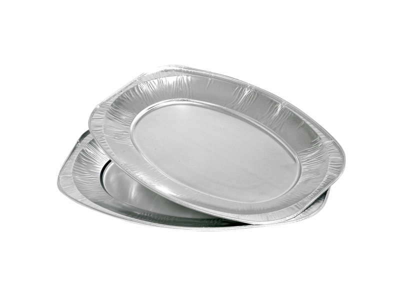 Serveringsfad, Abena, 33,2X23,5Cm, Sølv, Aluminium - (100 Stk.)