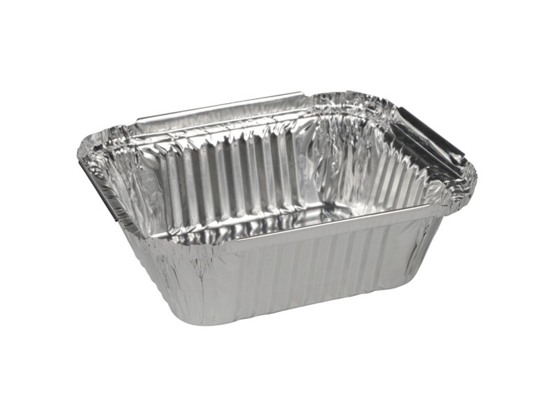Aluminiumsbakke, ABENA Cater-Line, 14,6x12,1x4cm, 435 ml, aluminium - (10 stk.)